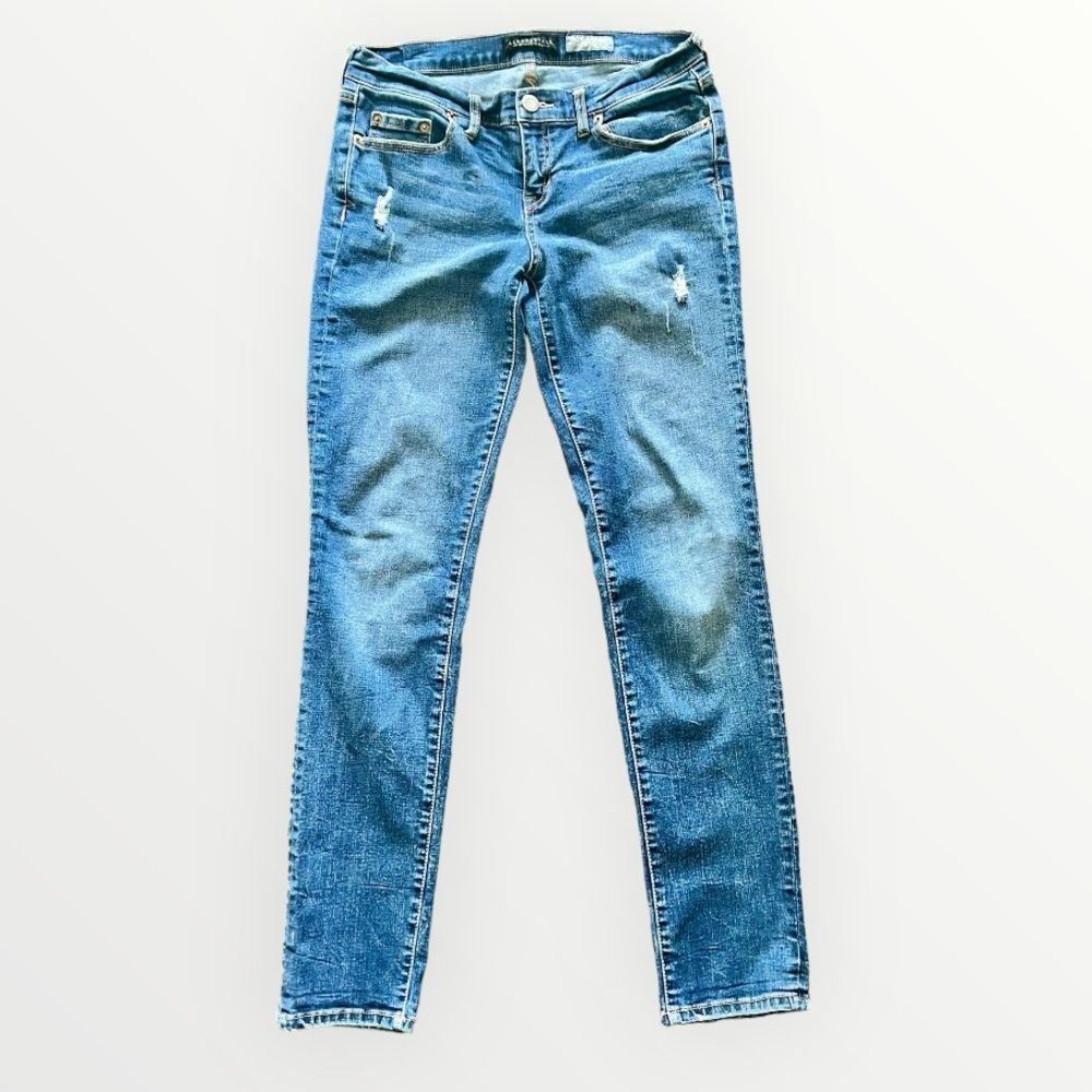 Aeropostale Skinny Ankle Medium Wash Jeans | Women's 8 R